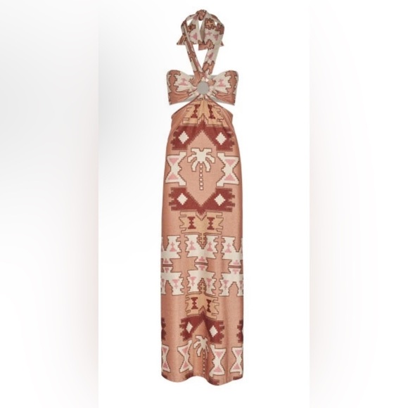 Johanna Ortiz - Exclusive Quechua Bronze Congo Star Midi Dress - Picture 1 of 11